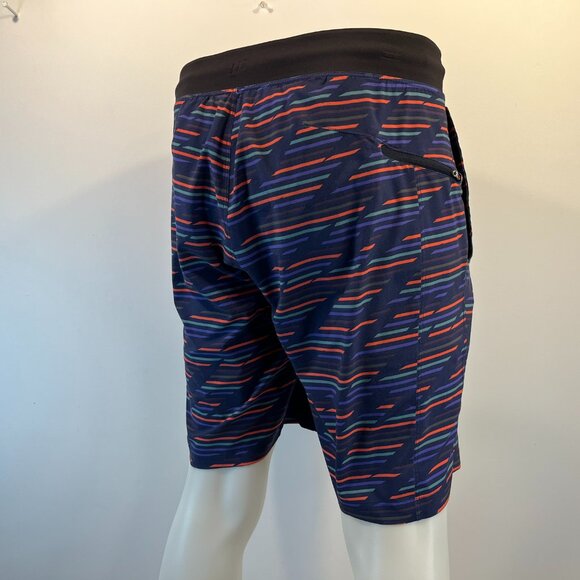 Lululemon Men's Colorful Striped 9" T.H.E. Short - Size Medium - Picture 3 of 8